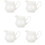 5St Delicate Witte Keramische Waterkan Met Handgreep Voor Table 8