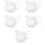 5St Delicate Witte Keramische Waterkan Met Handgreep Voor Table 7
