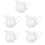 5St Delicate Witte Keramische Waterkan Met Handgreep Voor Table 6