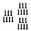 21Pc Black Plastic Soccer Cone Holder Stand for Outdoor Training Use 6