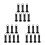 21Pc Black Plastic Soccer Cone Holder Stand for Outdoor Training Use 5