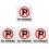 4Stk Robustes Acryl No Parking Schild Für & Öffentlich 4