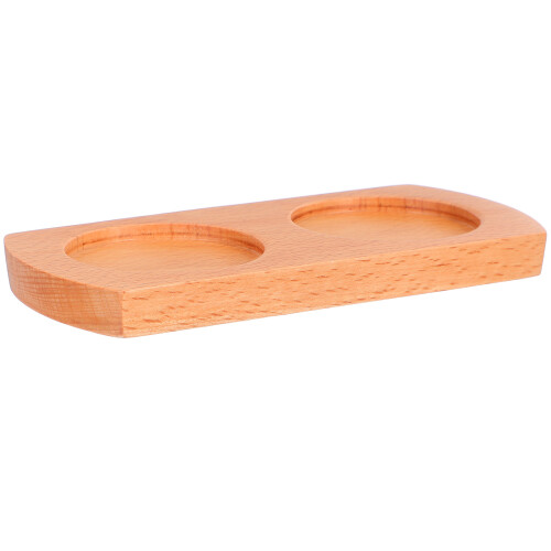 2Stk Holz Pfeffer Mühlenbasis Khaki Eleganter Küchenaccessoire 2