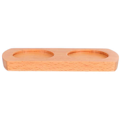 2Stk Holz Pfeffer Mühlenbasis Khaki Eleganter Küchenaccessoire 1