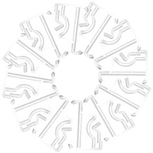 6Sets Mehrzweck Valance Klämmer Transparent Und Langlebig Für Gardinen