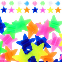 288St Spaak Clips Plastic Kralen Assorti Kleur Set