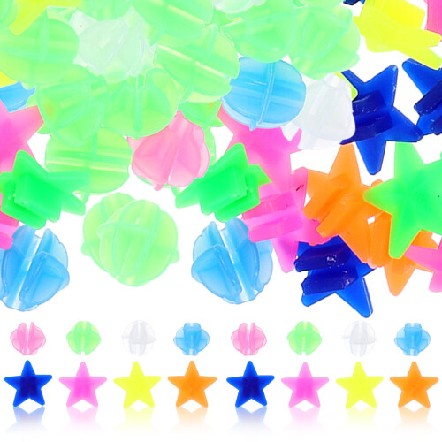 288St Spaak Clips Plastic Kralen Assorti Kleur Set 2