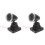 2St Mini Seinslamp Plastic Voor Zwarte Treinmodel Diorama Decor 4