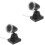 2St Mini Seinslamp Plastic Voor Zwarte Treinmodel Diorama Decor 5