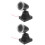 2St Mini Seinslamp Plastic Voor Zwarte Treinmodel Diorama Decor 7