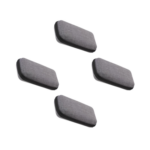 4St Compacte Waterdichte Oortelefoon En Kabel Tas Grijs Eva 2