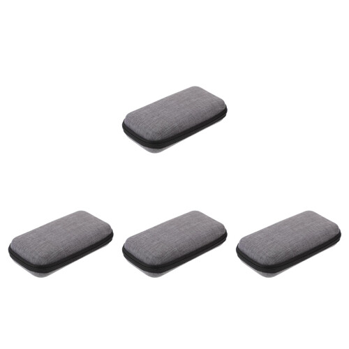 4St Compacte Waterdichte Oortelefoon En Kabel Tas Grijs Eva 1
