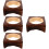 4Pièces Porte-Pots En Bois Protection Table Multi Usage 8