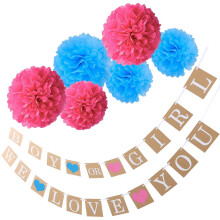 2Sets Baby Shower Banner Geburtstagsgirlande Partydekoration