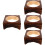 4Pièces Porte-Pots En Bois Protection Table Multi Usage 7