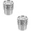 2Sets Silberne Camping Outdoor Mit Praktischem 7