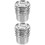 2Sets Silberne Camping Outdoor Mit Praktischem 6