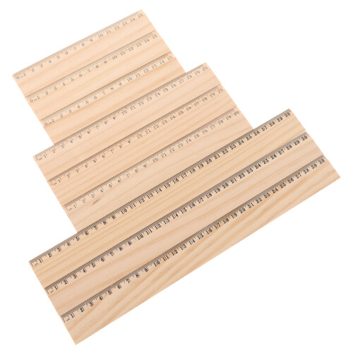 120Stk Holzmaßstab Set, , , Ideal Für Lehrer 1