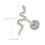 2St Stud Oorbellen S925 Vrouwen Comfortabel 11