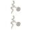 2St Stud Oorbellen S925 Vrouwen Comfortabel 5