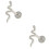2St Stud Oorbellen S925 Vrouwen Comfortabel 6