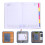 3Stk 2026 Tages Wochenplaner Blau PU Journal 9