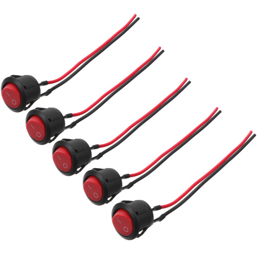 15Stk Robuster 12V Momentary Push Button Switch Rot Auto
