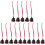 15Stk Robuster 12V Momentary Push Button Switch Rot Auto 4