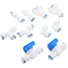 50Stk Weiße Wasserfilter Verbinder Pom Einfacher Anschluss Zuhause