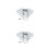 2Stk Weißer Lace Collar Fake 7