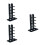 3St Moderne Zwarte Messendisplay Met Antislip Basis 9