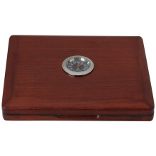 10Stk Dunkelbraune Holz Oboenrohr Aufbewahrung Mit Hygrometer Magnet
