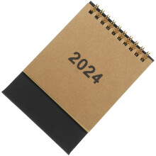5Stk Kompakter Stehkalender 2024 Schwarz, , Für Büro Und Zuhause
