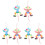 6St Multifunctionele Clownpop Handpoppen Met Snoer, Kinderen 2