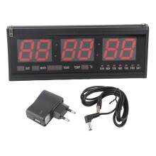 Horloge LED poétique, cadran en verre avec fonction mémoire, ajoute une touche d'élégance à votre décoration tout en affichant l'heure avec
