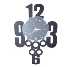 Creative Design Silent Wall Clock, Quality Materials Modern Wall Clocks for Office Decor, Silent Operation with Easy to Install and Remove for Smooth