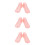 3St Roze Sok Voet Mannequin Plastic Display Stand 10