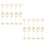 80St Herbruikbare Gouden Memo Clips Voor En Feest 1