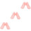 3St Roze Sok Voet Mannequin Plastic Display Stand 7