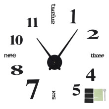 Modern Design Wall Clock With Mirror Stickers DIY 3D Wall Clock Adjustable Size For Home Office Decor Stylish Wall Decoration Large Frameless Wall Clo