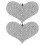 2St Decoratieve Hartvorm Schoenclips Afneembaar Wit High Heels 1