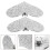 2St Decoratieve Hartvorm Schoenclips Afneembaar Wit High Heels 6