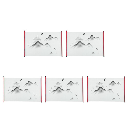5Pièces Rouleaux Blancs Traditionnels Tissu Portable 1