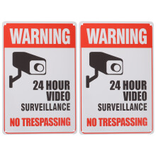 4Stk Warnschild No Trespassing Aus Metall Für Sicherheitswarnung
