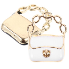 16St Elegante Mini Handtas Assorti Metaal Voor Poppenhuis Ornamenten