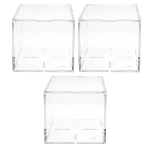 6Stk Transparenter Baseballhalter Robustem Acrylmaterial