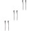 3Paires Accessoires Dulcimer Yangqin Maillets En Résistants 7