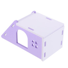 5St Paars Hamsterverblijf Van PVC Geschikt Decor En Knaagdieren