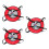 3St Handgooi En Zachte Paddle Set Voor Teamwork En 3