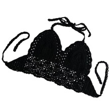 2Stk Damen Strick Bikini Häkel Split Zweiteiler Leicht